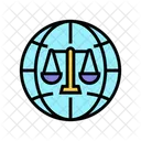 International Jurisprudence Law Icon