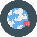 직업 온라인 글로벌 아이콘