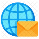 国際、メール、メッセージ アイコン
