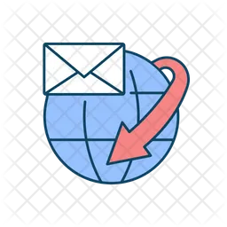 International mail shipping service  Icon