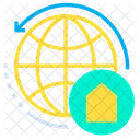 Globe Home World Icon