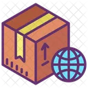 International Package International Courier International Box Icon