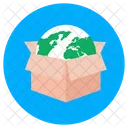 Global Package Global Parcel Logistics Icon