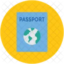 국제 여권 비자 아이콘
