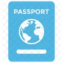 국제 여행자 여권 아이콘