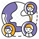 International People World Globe Icon