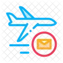 Airplane Delivery Postal Icon