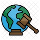 International Law International Rule International Justice Icon