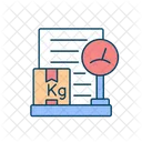 International Shipping Packing List Kg Icon