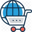 Shopping Worldwide Trolley Icon