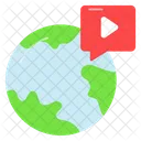 International Worldwide Video Icon