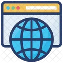 International Website Global Web World Wide Web Icon