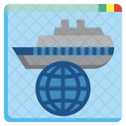 Internationale Kreuzfahrt  Symbol