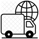 Internationale Lieferung Weltlogistik Lieferung Icon