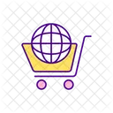 Internationaler E-Commerce  Symbol