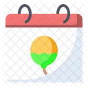 Guinep Essen Kalender Symbol