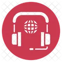 Internationaler Support Globaler Support Globaler Service Icon