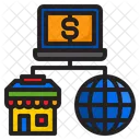 Internationales Einkaufen  Symbol