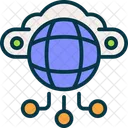 Internet Cloud Globe Icon