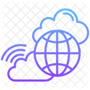 Internet Cloud Network Worldwide Icon