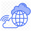 Internet Cloud Network Worldwide Icon