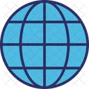 Global Coverage Globe Map Icon
