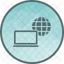 Internet Communication Laptop Icon