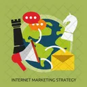 Internet Marketing Strategie Icône