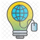 Internet Idea Intelligence Icon