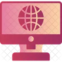 Internet Globe Hosting Icon