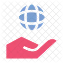 Internet Hand Network Icon
