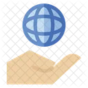 Internet Hand Network Icon