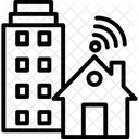 Internet Domestique Reseau Domestique Wifi Domestique Icône