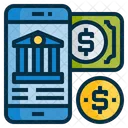 Mobile Internet Banking Icon
