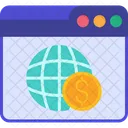 Internet Banking Review Financial Website Icon