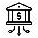 Internet Banking Fintech Digital Infrastructure Icon