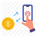 Internet Banking Coin Icon