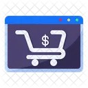 Internet Browser Cart  Icon