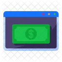 Internet Browser Dollar  Icon