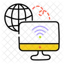 Wireless Connection Internet Browsing Global Connection Icon