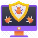 Cyber Web Bug Virus Icon