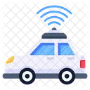 Iot Carro Inteligente Carro De Internet Ícone