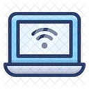 Internet Connected Laptop Wifi Network Wifi Connection Icon