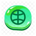 Button Globe Internet Icon