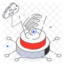 Internet Connection Isometric Icon Design Icon