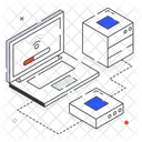 Internet Connection Isometric Icon Design Icon