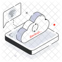 Internet Connection Isometric Icon Design Icon