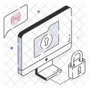 Internet Connection Isometric Icon Design Icon