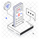 Internet Connection Isometric Icon Design Icon