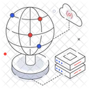 Internet Connection Isometric Icon Design Icon